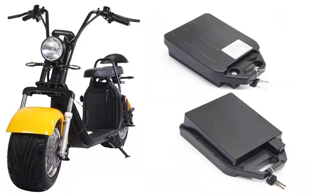Batterie au lithium de voiture électrique Harley étanche 18650 60V 20ah pour vélo électrique citycoco pliable à deux roues
