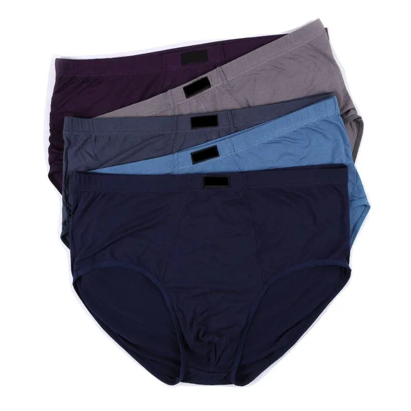 Slips 5 pièces/lot sous-vêtements pour hommes de grande taille coton 100 pour cent hommes culottes confortables slips pour hommes avec renflement pour 8XL 7XLUnderpants