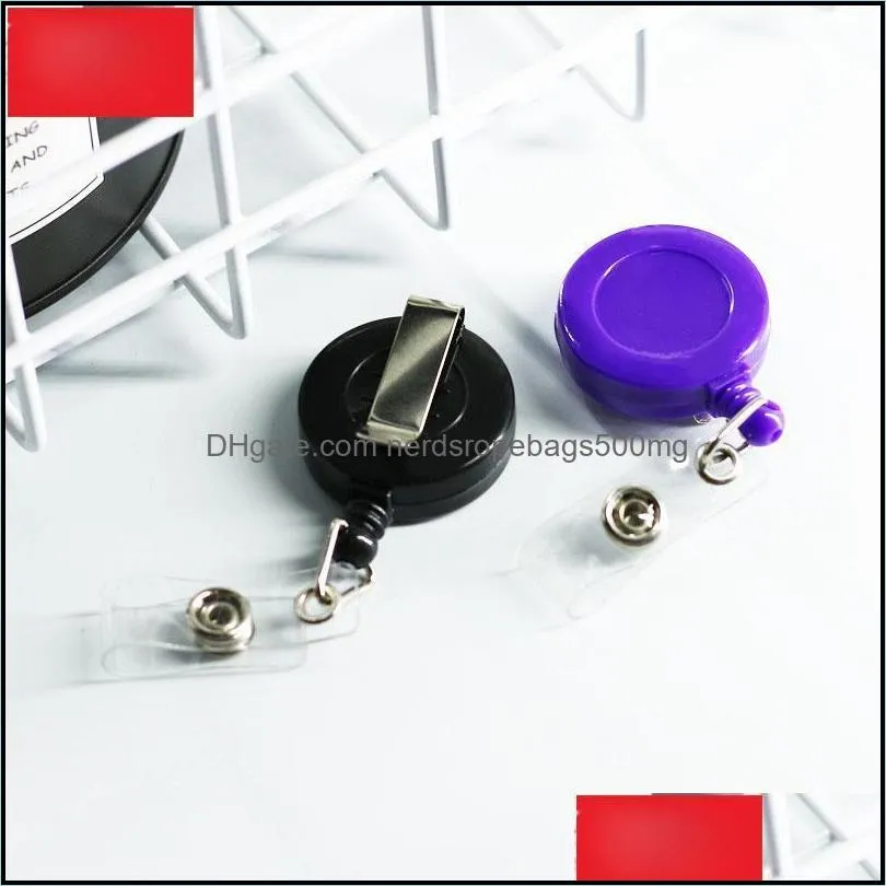 retractable antilost clip buckle security card badge holder reels ski pass id card keychain ring reels clip