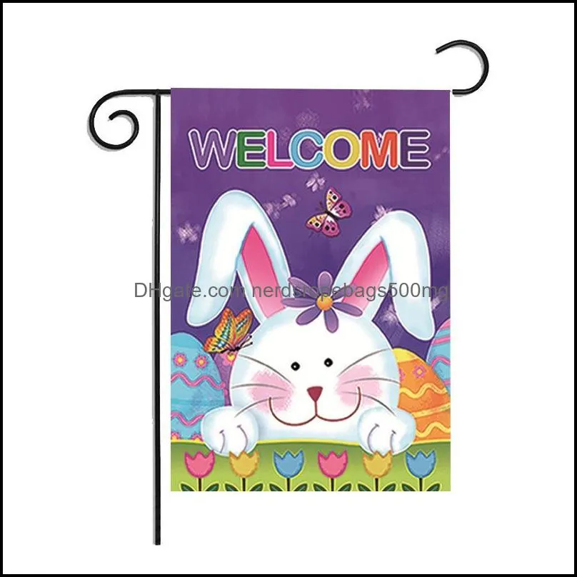 New Party Animal Bird welcome print Garden Flag Polyester DIY Yard Hanging Flag House Decoration Portable Banner Flags 97 J2