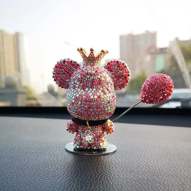 Car Accessories: Cute Bear Paint By Diamonds Ornaments For Air