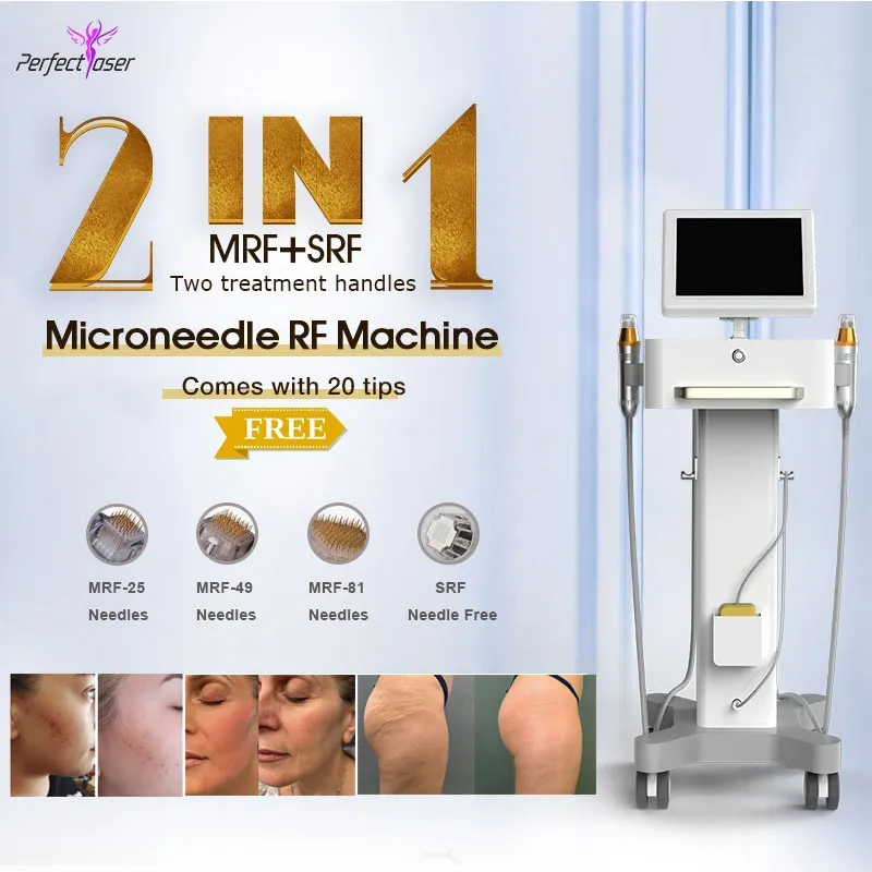 Vertical Radio Frequency Rf Microneedling Stretch Marks Remove Machine
