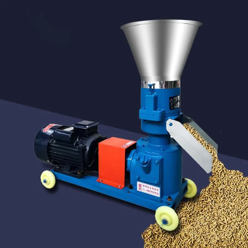 Granulateur d'alimentation de Machine de granule de robots de cuisine 100-150 kg/h humide et sec faisant le processeur d'élevage d'animaux 220 V/380 VFood