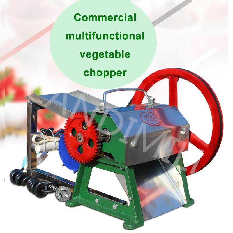 Voedselverwerking apparatuur 180W commerciële volledig automatische multifunctionele shredder groentebonen segment chopper versnipperde tofu en lente -ui snijder
