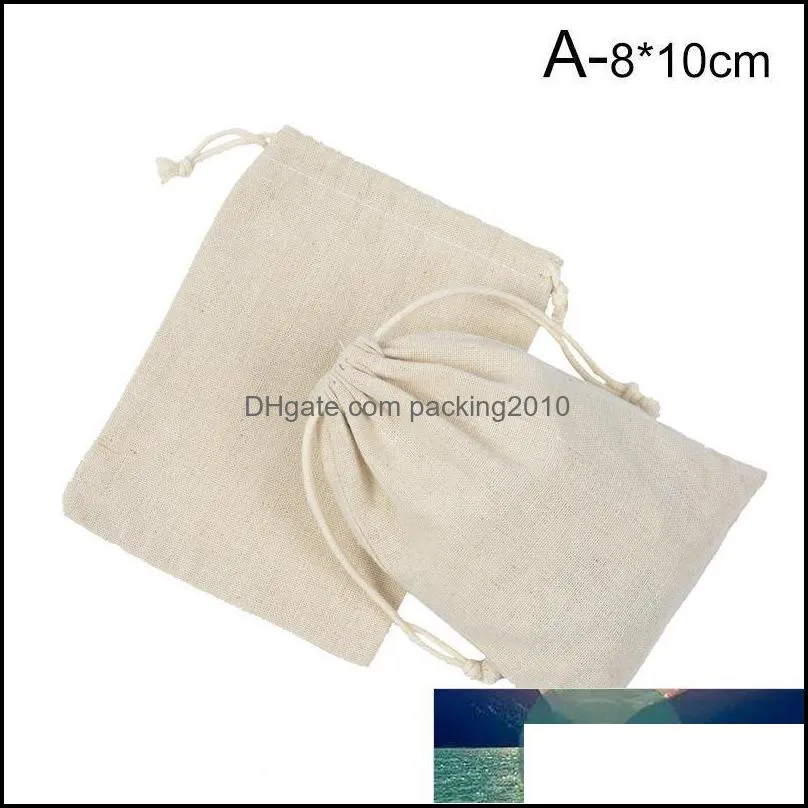 1pcs Linen Storage Bag For Cosmetic Lipstick Fragrance Container Drawstring Bags Coin Case Fruit Rice 11 Sizes Factory price expert design Quality Latest