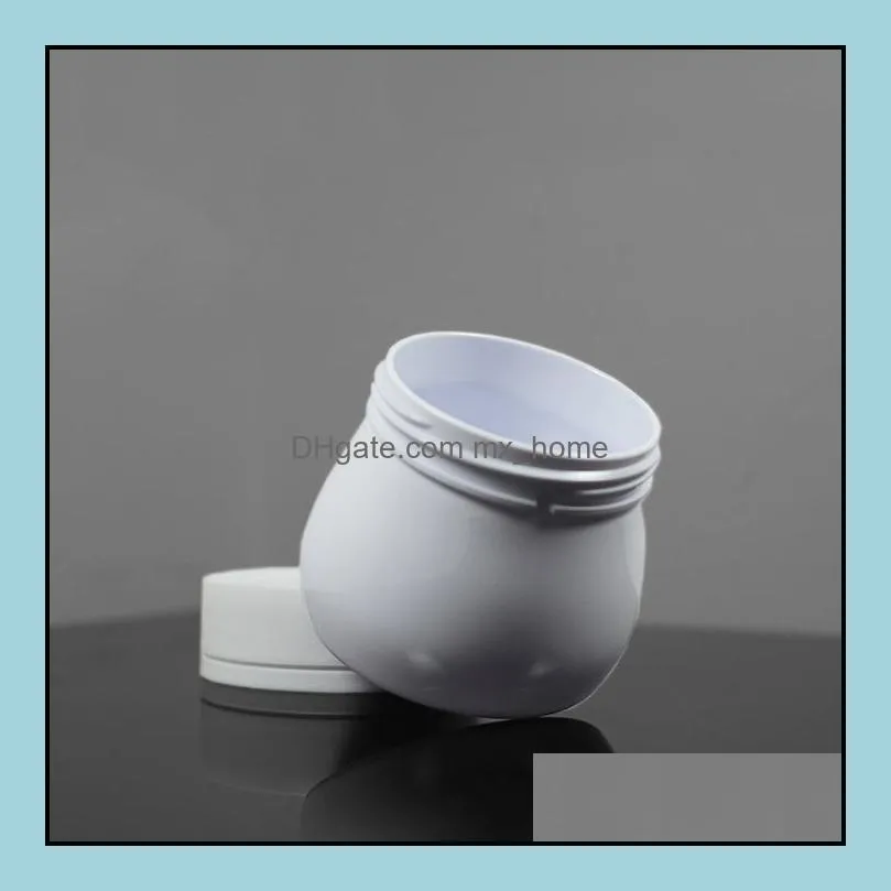 150g Empty Recycled Plastic Cosmetic Jars White PET Cream Bottle Hand Wax Jar BPA Free