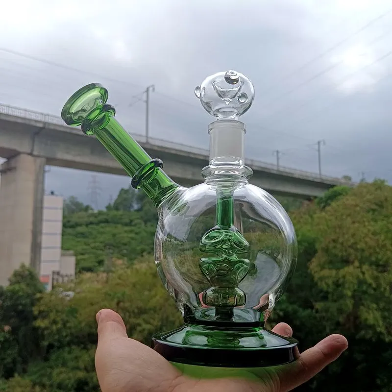 Narguilés de vidro azul Cachimbos estilo ovo para tabaco Mini plataformas de óleo Dab Reciclador Bubbler