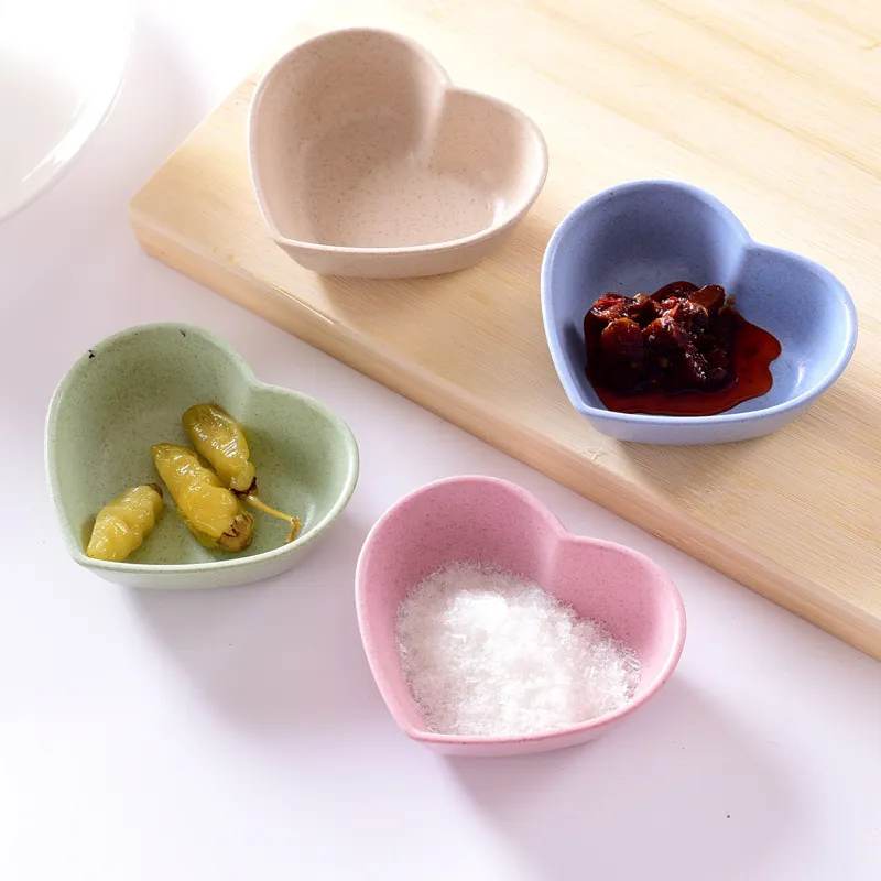 식탁보 그릇 심장 모양 가벼운 조미료 그릇 음식 소스 접시 식 전채 부엌 도구 부엌 액세서리 20220618 D3