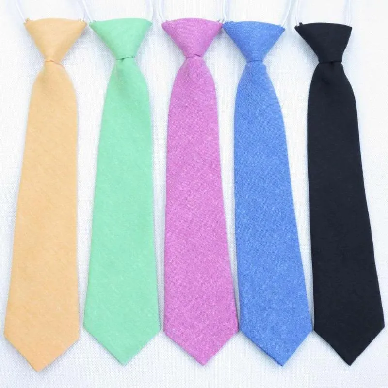 120pcs/lot Fashion Child Kid Cotton Tuxedo General Party Neck Tie/Cotton Necktie For Boys & Girls