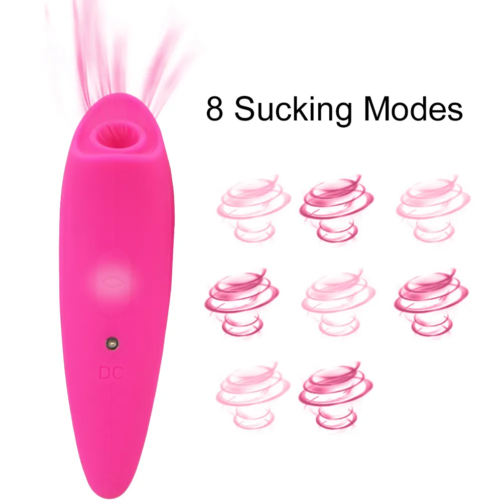 Frauen sexy Spielzeug Saugen Vibrator Vagina Klitoris Stimulator Nippel Zunge Sucker 8 Geschwindigkeiten Vibrierende Erotische Masturbator Spielzeug