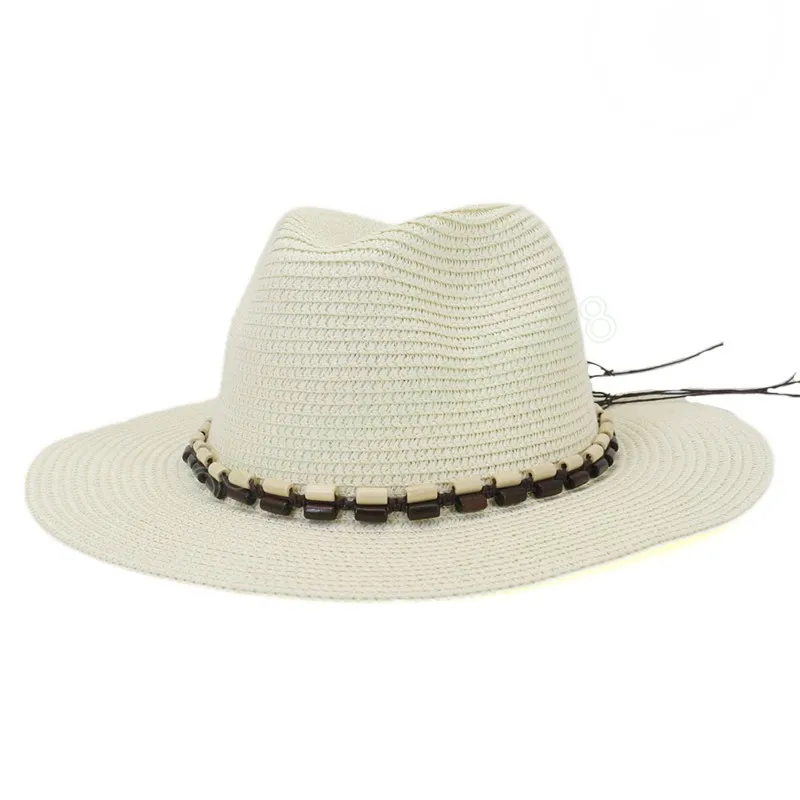 Cappello estivo da donna taglia grande Panama Beach cappello da sole per vacanze all'aperto protezione UV berretto di paglia sombreros de mujer