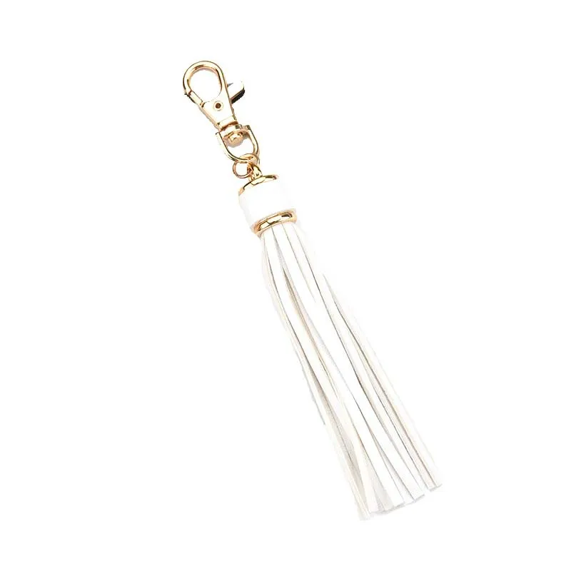 5 couleurs gland porte-clés femmes de fête pendentif à breloque personnalisé porte-clés mental saint valentin cadeau en vrac lanière bijoux