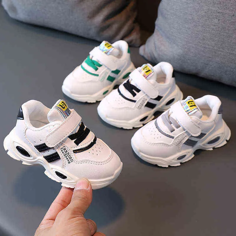 Spring herfst nieuwe babyjongens schoenen zachte lederen meisjes sneakers peuter comfortabele casual trendy schoenen G220517