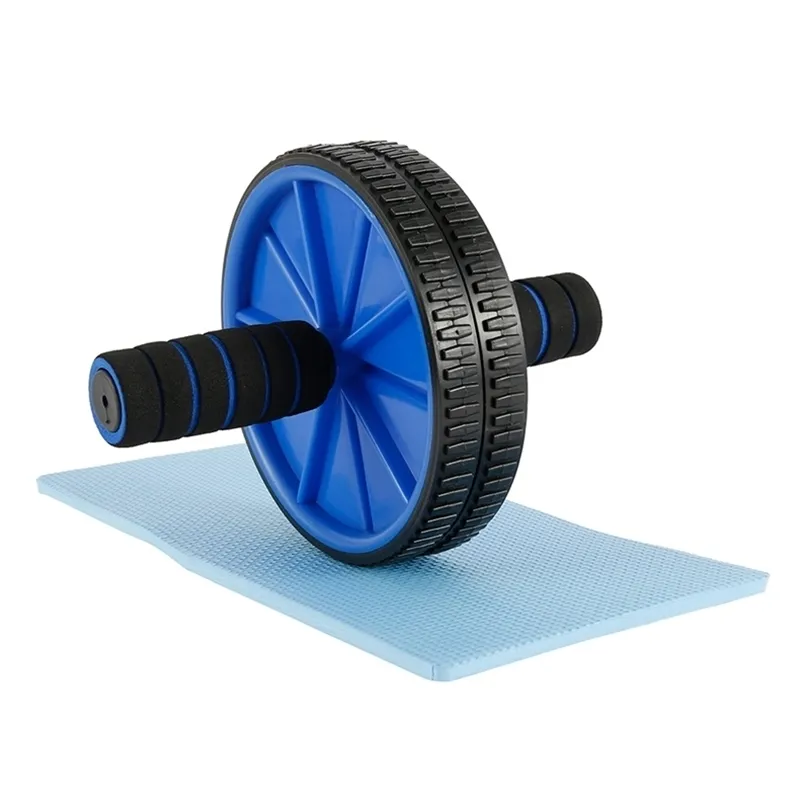 FoPcc Rouleau de roue abdominale Entraîneur de muscles abdominaux Gym Exercice Équipement d'entraînement Body Shaper Building AB Rollers avec Pad T200506