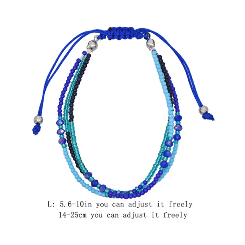 Braccialetti bohémien fatti a mano alla moda con perline