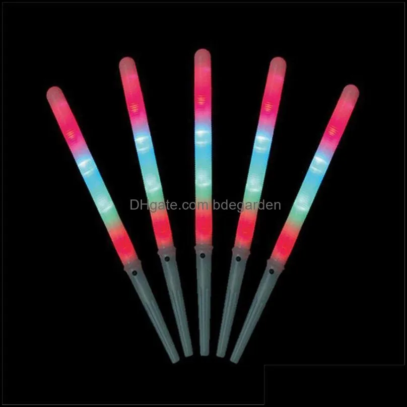 2020 LED Cotton Candy Glow Glowing Sticks Light Up Flashing Cone Fairy Floss Stick Lamp Home Party Decoration