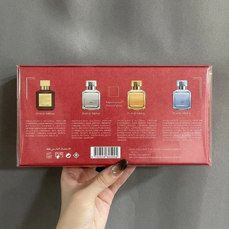 Paris Perfume Set 4x30ml Rouge 540 Extrait De Parfum Men Women Fragrance Long Lasting Smell Spray Cologne Gift Box Fast Delivery