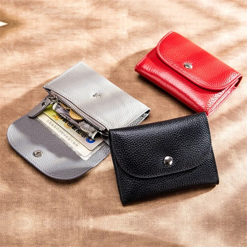 Kvinnors läderfasion Lyxig plånbok för män.
