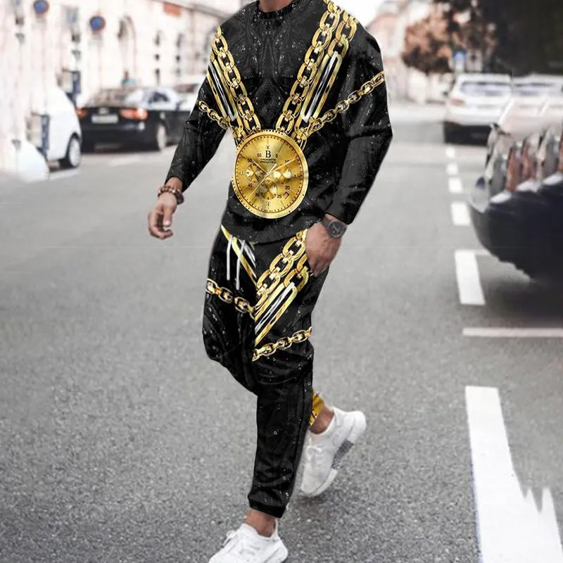 公式通販サイトセール DHgate.com:3D Printed Fashion Tracksuit for Men: 2-Piece Clothing