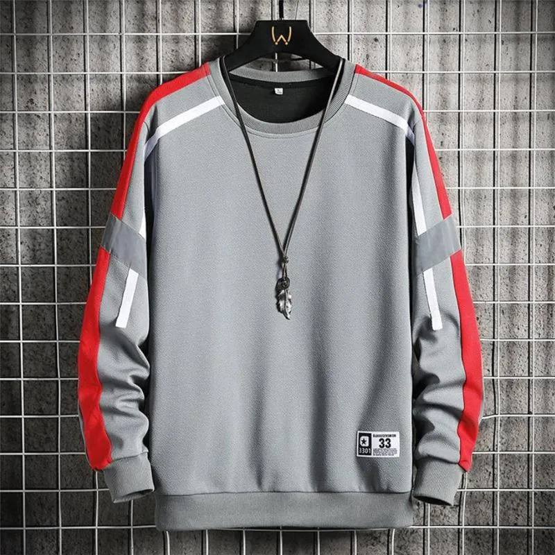 Sweats à capuche pour hommes Sweats Automne Mode Sweat Hommes Col Rond Pull Baggy Streetwear Mâle Sport En Plein Air À Manches Longues 2022 Arrivée