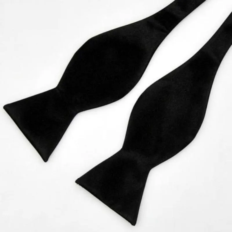 Nœud Papillon Pré-noué Homme - Smoking Uni - Ajustable - 100% Polyester - Multiple Couleurs