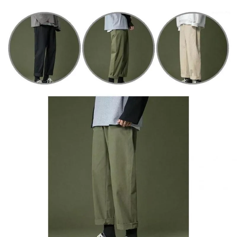 メンズパンツヤングスタイリッシュなシンプルな男性通気性のある学生ズボンはすべて屋外にマッチします