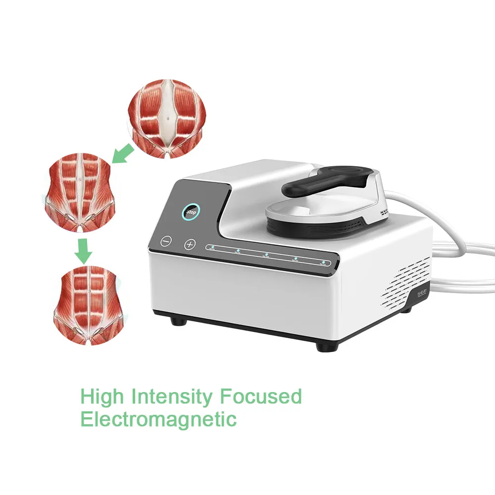 Andere Schönheitsgeräte Tragbarer elektromagnetischer Muskelstimulationsstimulator für Muskelaufbau und Fettreduzierung DHLCE