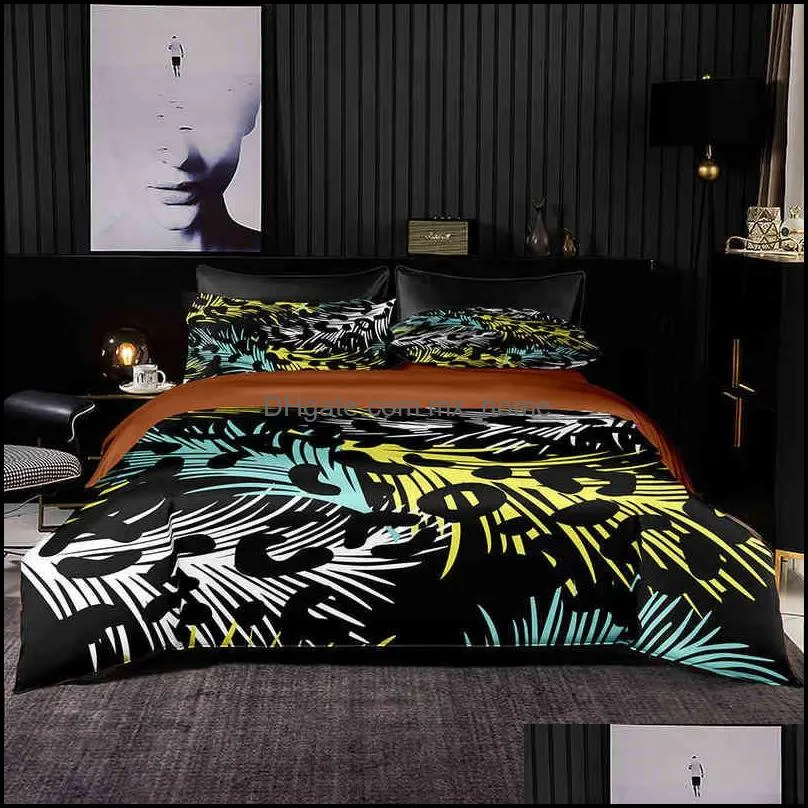 Abstract Style Duvet Cover 200x200 With Pillowcase,240x220 Quilt Cover,Black And White Leopard Pattern Bedding Set,Bed Sheet Set