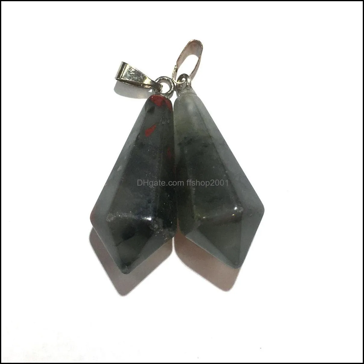 circular cone natural stone pendant hang pendulum decorations reiki healing chakra rose quartz crystal pendulo charms for necklace earrings making