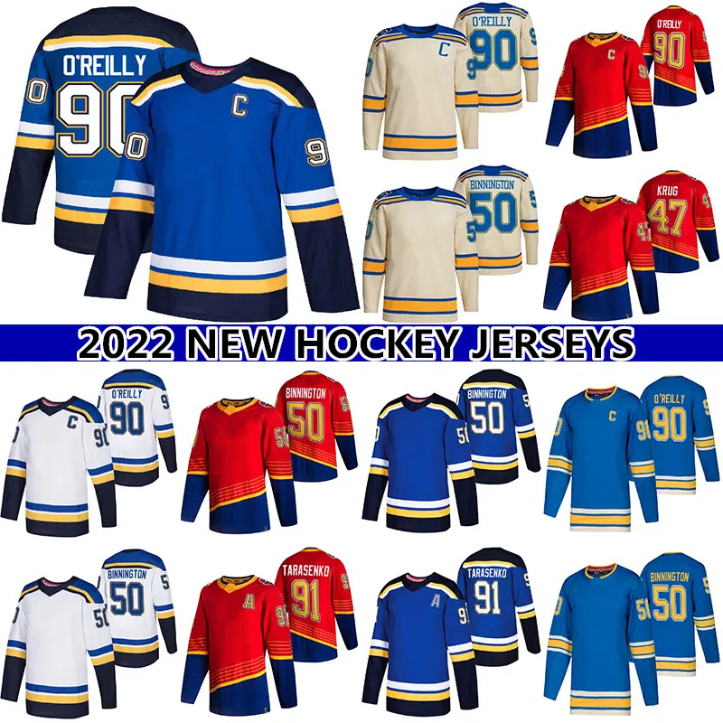 90 Ryan O'Reilly Winter Classic Jersey 91 Vladimir Tarasenko 50 Binnington 47 Torey Krug 55 Colton Parayko 10 Brayden Schenn Reverse Retro hockey jerseys