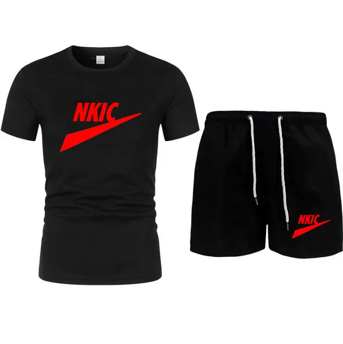 2023 Mens Summer Sportswear Tracksuit Set Sweat T Shirt And Shorts