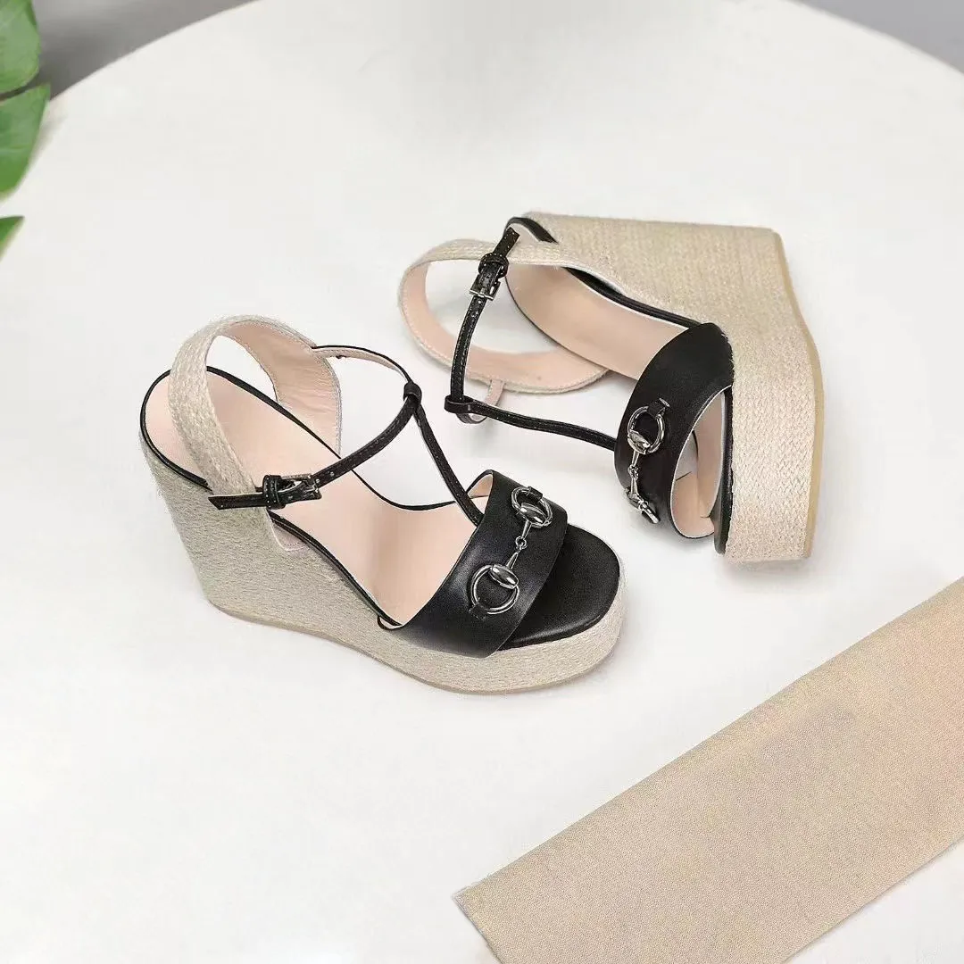 2022 Women Sandals with Correct Flower Box Dust Bag Shoes tiger snake print Slide Summer Wide Flat Slipper size