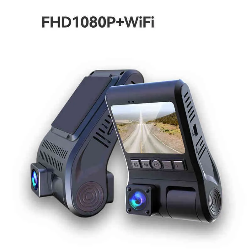 P Full HD WiFi Car DVR Véhicule Enregistreur vidéo Dash Cam Cam Front Back Camera Gsensor Parking Monitor Night Vision Dash Camera J220607
