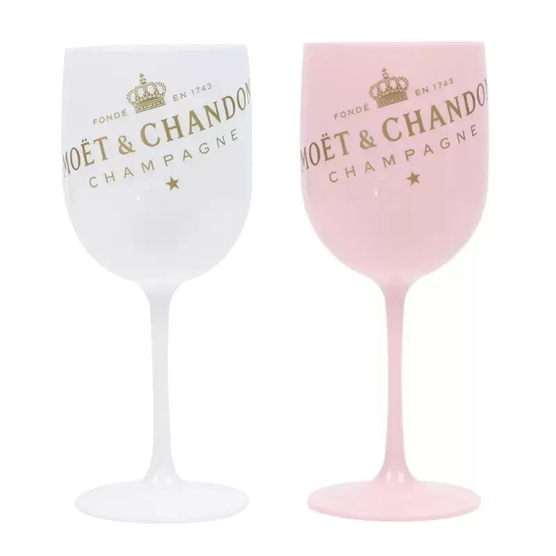 480 ml vinplastglasparti vit champagne dubbel dörr cocktail glas champagnes flöjt 8 cm lager grossist