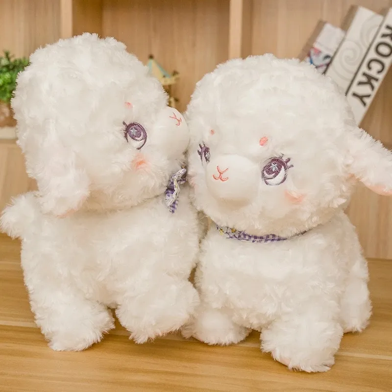 23 см. Каваи плюшевая игрушка альпака мягкая фаршированная игрушка Peluche Girl Girl Doll Милая кукла детская игрушка рождественский подарок La430 LA430