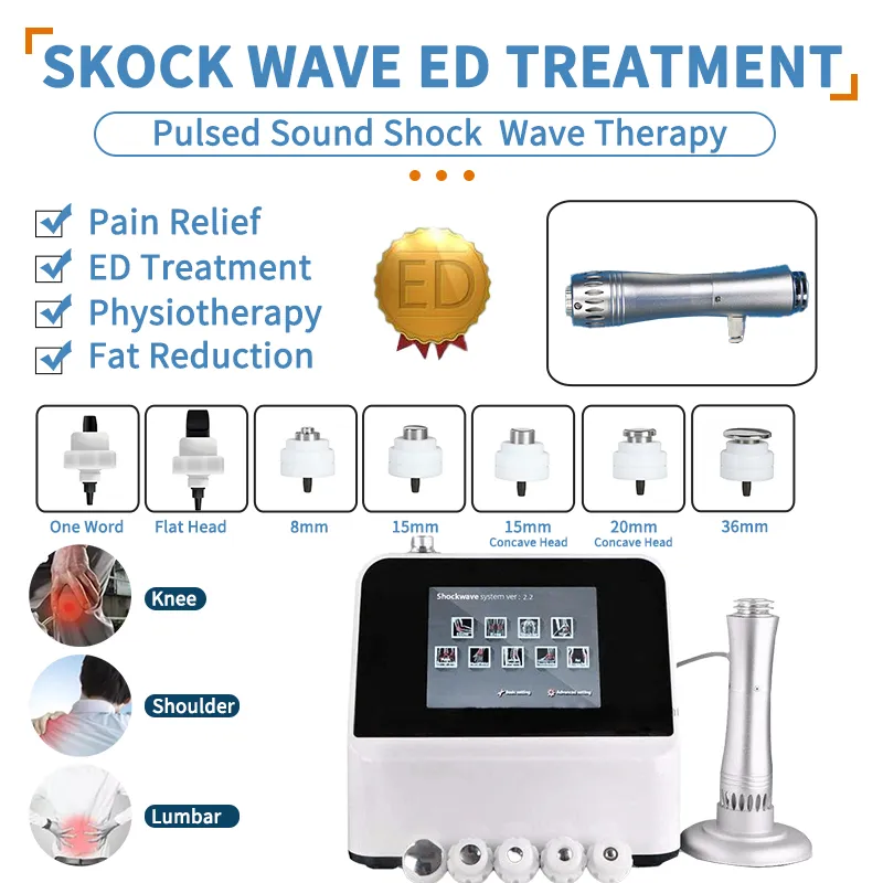 Machine efficace de thérapie par ondes de choc acoustiques, fonction d'élimination de la douleur pour la dysfonction érectile/traitement ED