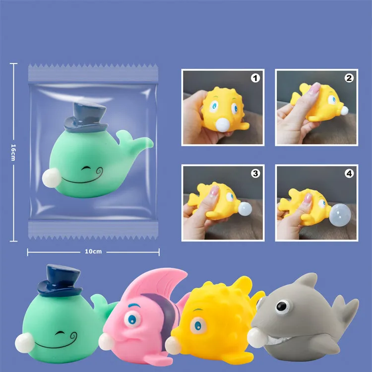 12 Style Squeeze Toys Antistress Ball Party Toy Favors Stress Relief Blowing Bubbles Nouveauté Cadeau Pour Enfants W0