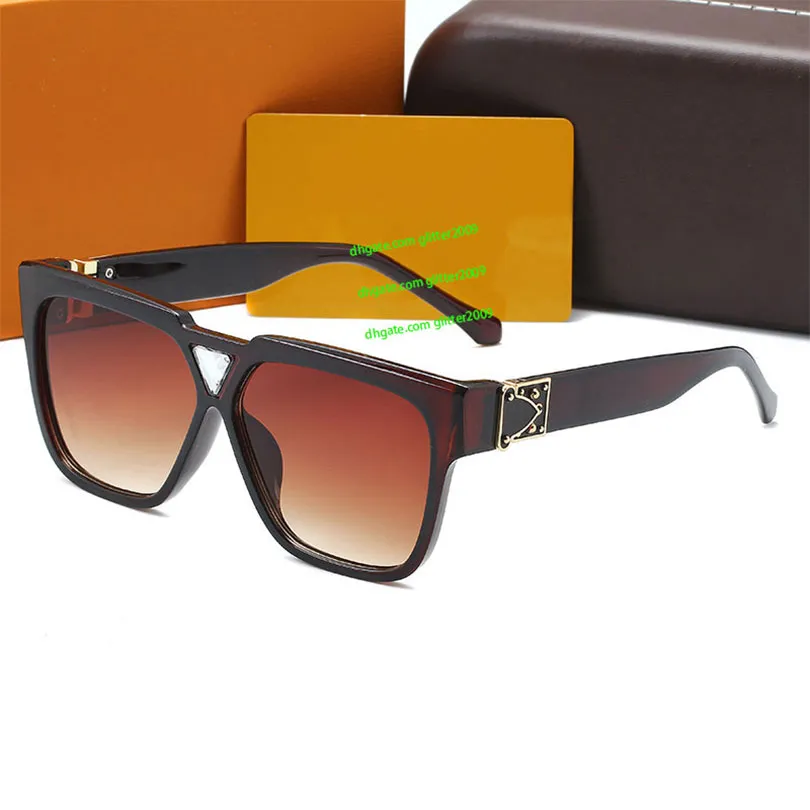 Lunettes de soleil de marque de haute qualité pour femmes et hommes, lunettes de soleil de styliste de luxe avec étuis et boîte d'origine 834