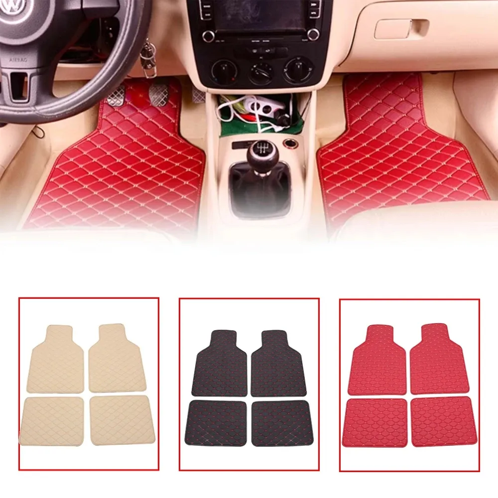 Waterproof Leather Car Model 3 Floor Mats Set Car Styling Interior  Accessories With Foot Pad Protector From Otolampara, $23.15
