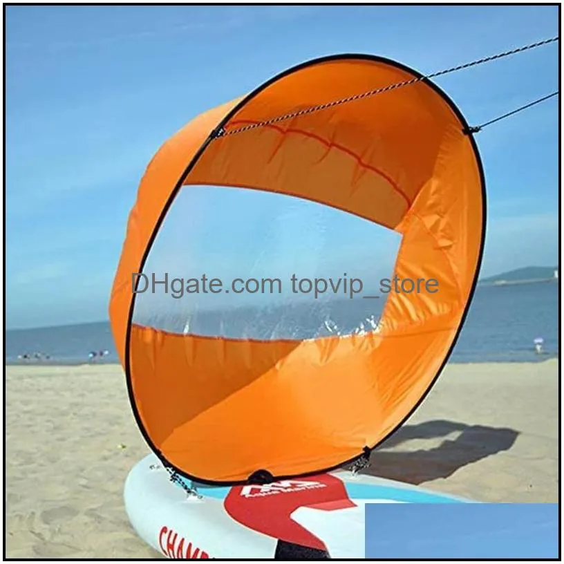 Rafts/Inflatable Boats Kayaking Sail Foldable Kayak Boat Wind Summer Surfing Paddle Durable Downwind Rowing