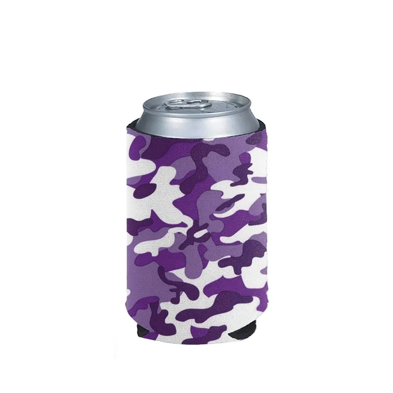 4pcsset Camouflage Print Beer Can Cooler Drink Cup Sleeve Insulator Wrap Cover Custom Car Bottle Holders 220707