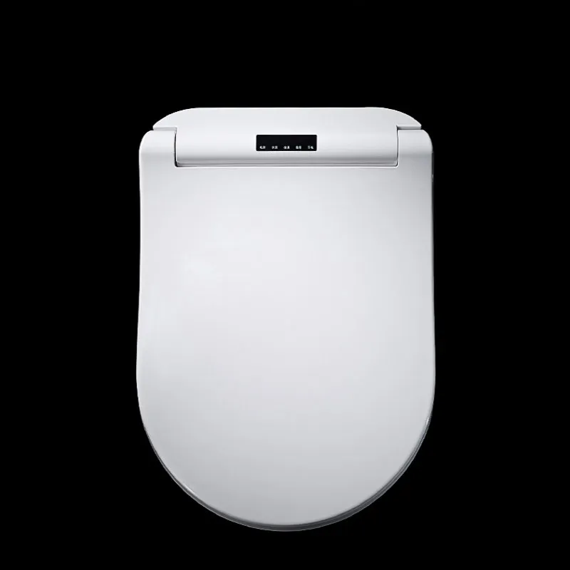 Ecofresh siège de toilette intelligent en forme de D couverture de Bidet électrique chaleur double buse lavage doux massage à sec ajustement toilette murale