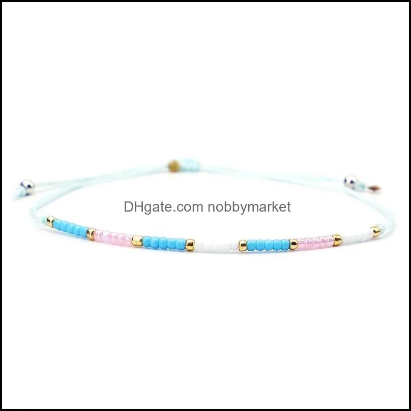 European American Popular Bohemian Colorful Seedbeads Strands Bracelet Jewelry