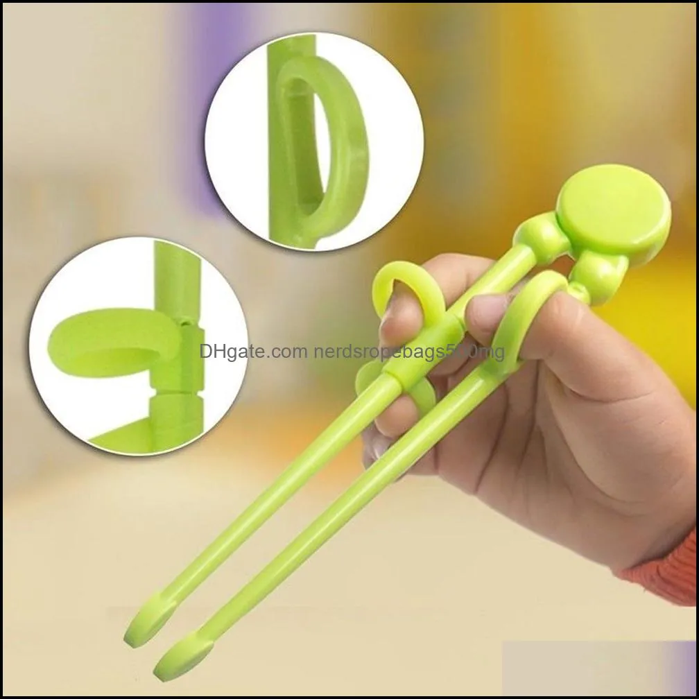 NEWMulti Color Cute Learning Training Chopsticks For Kids Children Blue Pink Chinese Chopstick Learner Gifts RRD12169