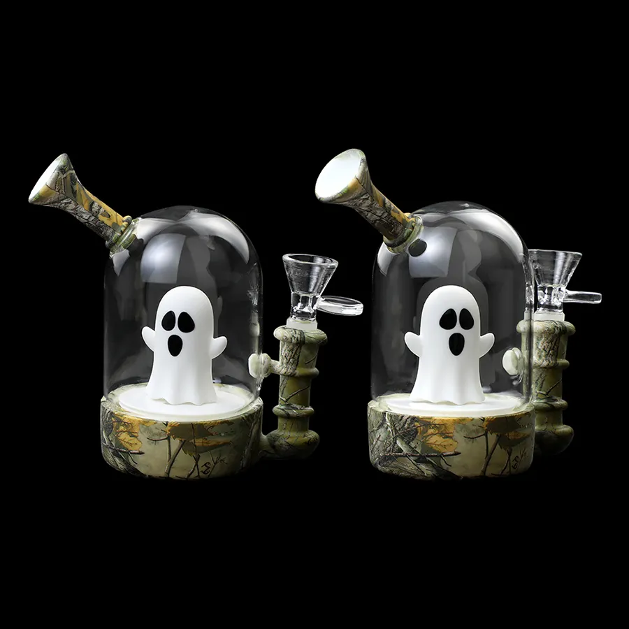 Rökningstillbehör Ghost Hosah Water Pipe Glass Bongs Dab Rigs