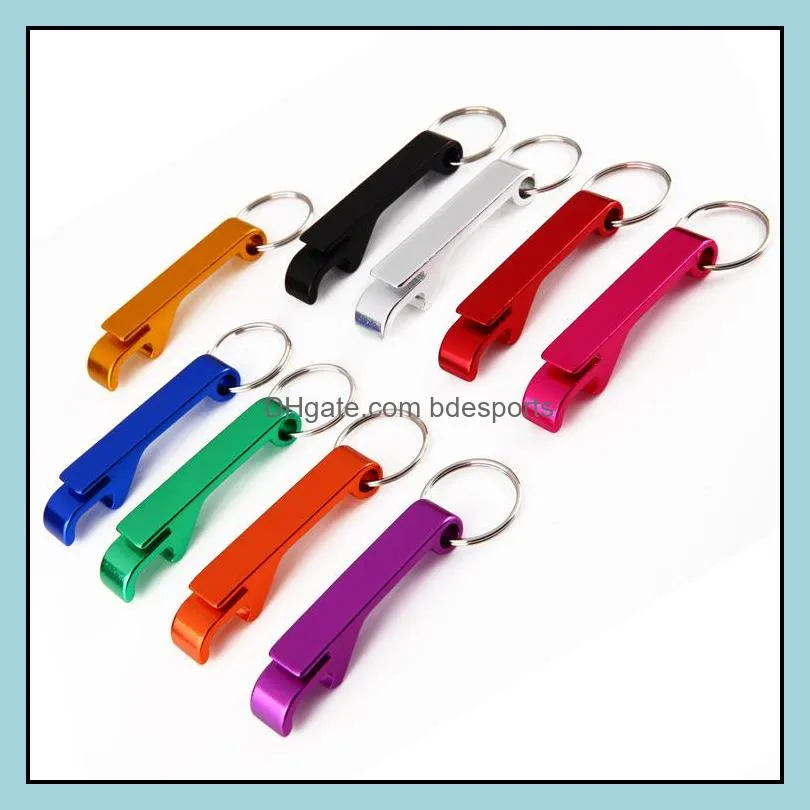 Portable 4 in 1 Bottle Opener Key Ring Chain Keyring Keychain Metal Beer Bar Tool Claw Gift