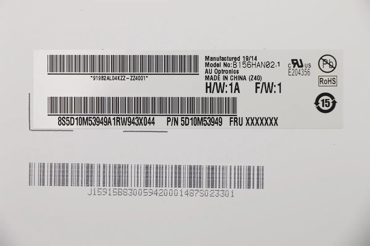 15.6 ЖК-экран ноутбука B156HAN02.1 FIT LP156WF9-SPK3 NV156FHM-N47 для Lenovo ThinkPad T570 T580 E580 E585 E590 E595 30PIN EDP