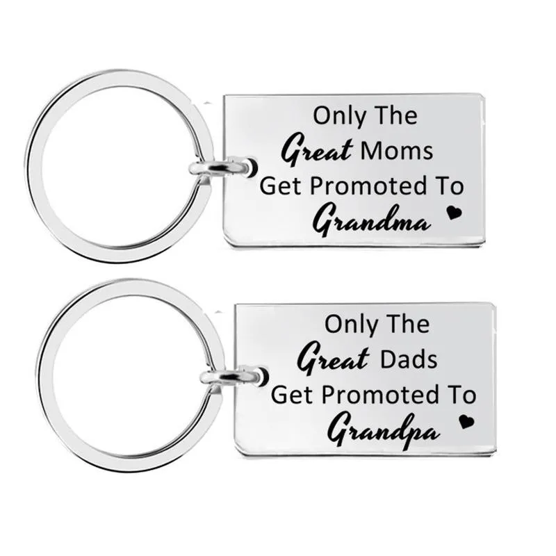 Keychains Alleen de geweldige moeders worden gepromoveerd tot oma opa Keychain Mothers Fathers Day Gift van kinderen binnenkort zijn