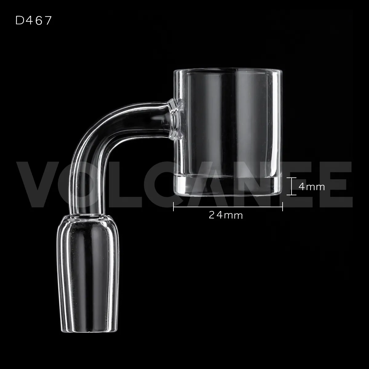 Raucherzubehör Hochwertige Echtquarz-Banger 24mm 10mm 14mm 18mm Domeless Nail Female Male 45 Grad Glasbongs