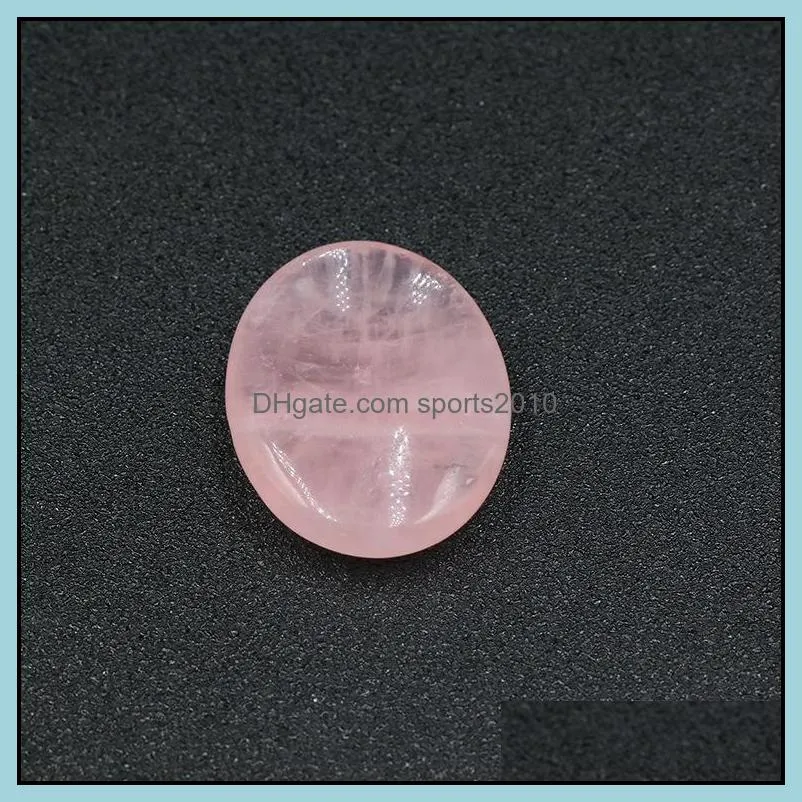 worry stone thumb gemstone natural rose quartz healing crystal therapy reiki treatment spiritual minerals massage palm gem 45mmx35mm sports2010